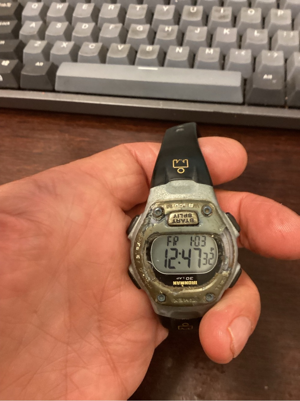 Iron Man Digital Sports Watch - Black and Silver Face